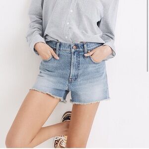 Madewell Light Blue Relaxed Denim Shorts
